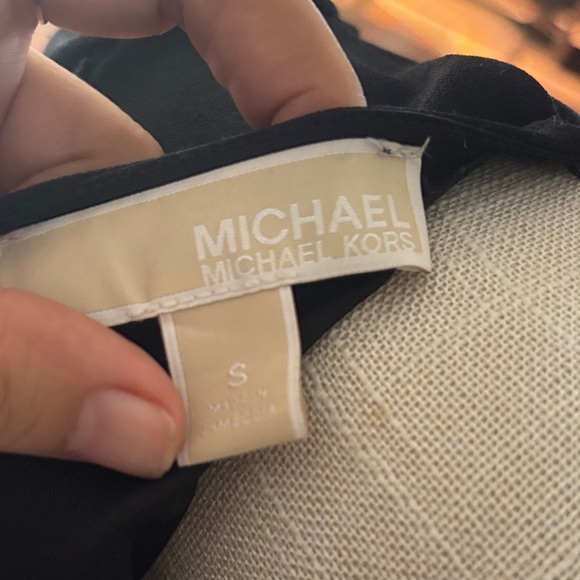 Michael Kors Black Mini Dress with Belt - Picture 2 of 6